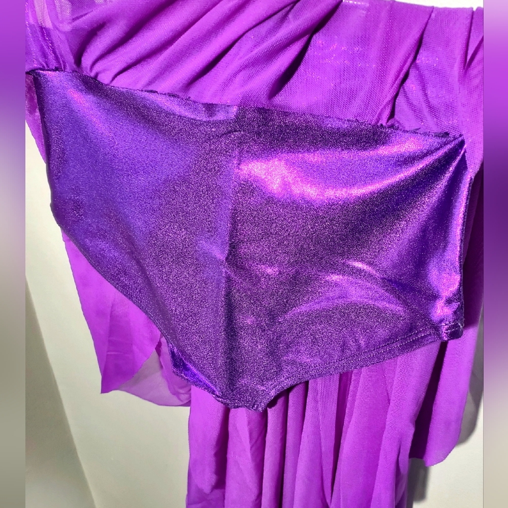 Double Platinum Purple Two-Piece Dance Lyrical Costume Set Size SMALL - Picture 10 of 10